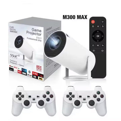 Video Game Consoles Android11 System Intelligent Projector 1080p Home Projector 64GB 20000+ Games | 12000 lumens