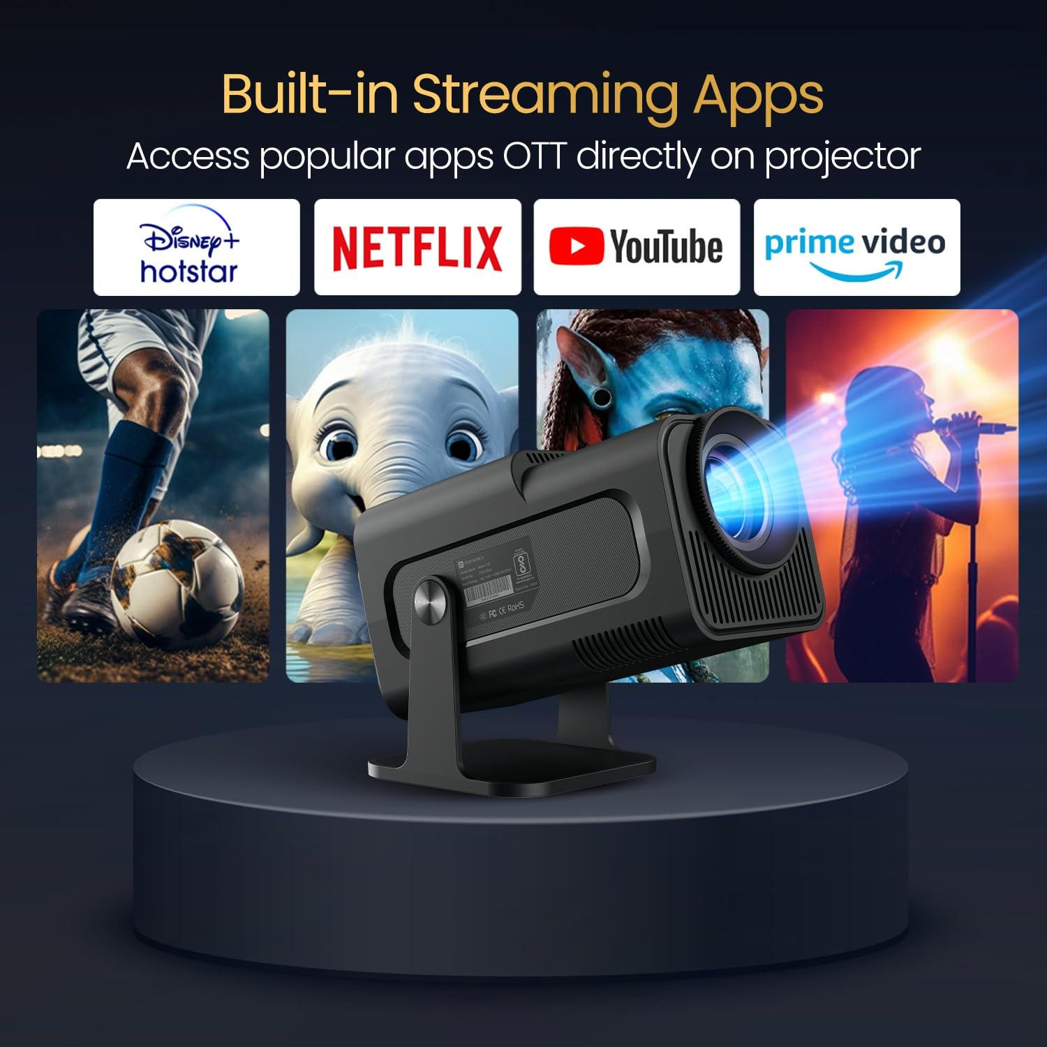 HY320 Mini 4K Projector - Tech Tribes