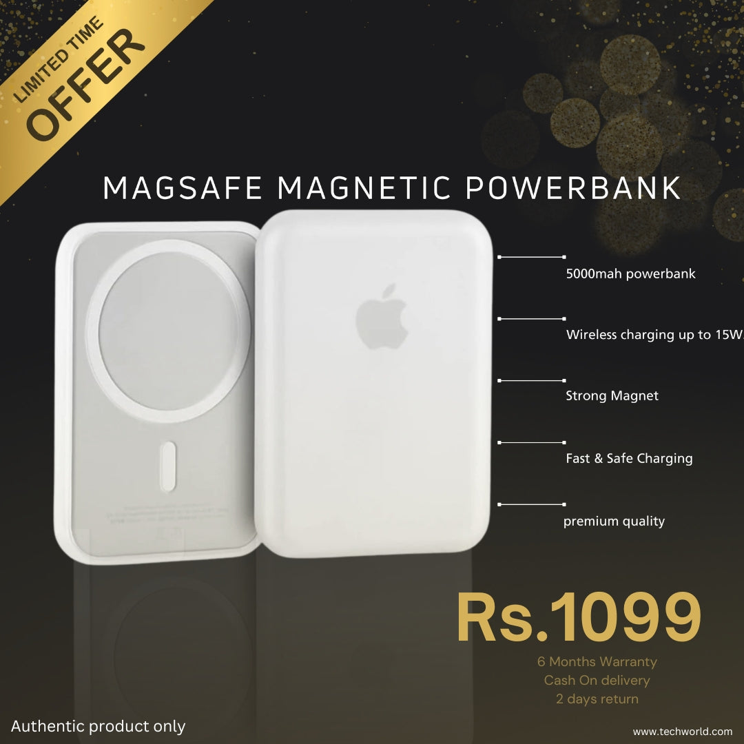 MAGNETIC WIRELESS MAGSAFE POWERBANK - Tech Tribes