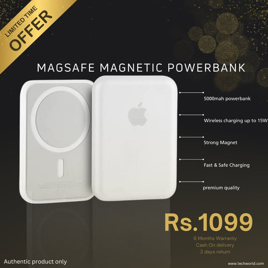 MAGNETIC WIRELESS MAGSAFE POWERBANK - Tech Tribes